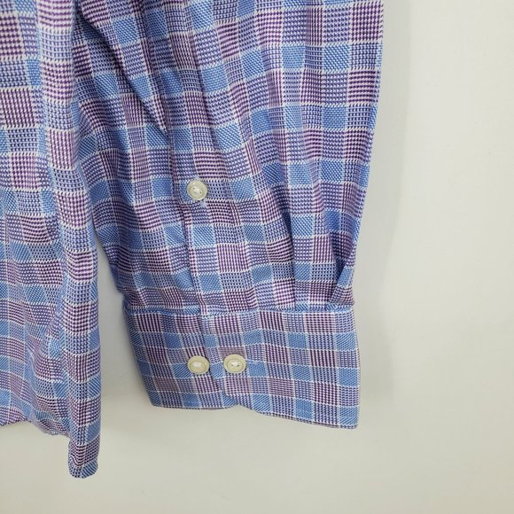 Pronto Uomo Non Iron Classic Fit Egyptian Cotton Button Dress Shirt 15.5 34/35 - Picture 7 of 11